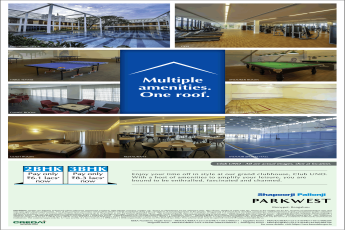 Book 2 & 3 bhk with multiple amenities on one roof at Shapoorji Pallonji Parkwest in Bangalore